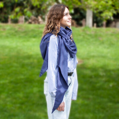 Chèche d’été Loumia - Bleu Cobalt