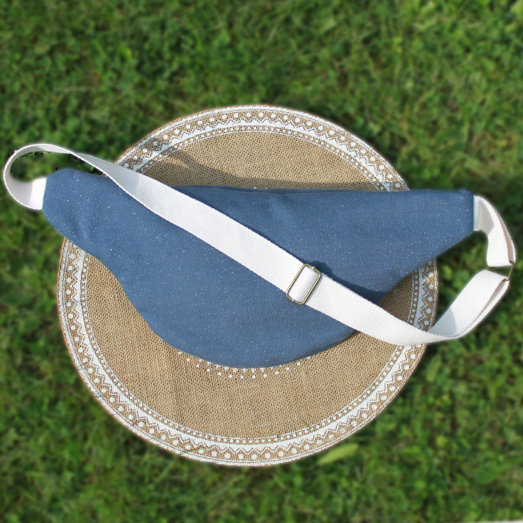 Sac Banane Biloba - Bleu Pailleté – Image 3