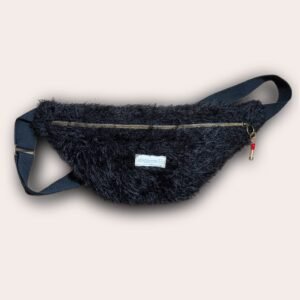Sac Banane Bilboa – Noir Peluche